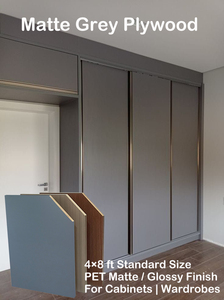 Contreplaqué marin en mélamine <span class=keywords><strong>blanc</strong></span> 4x8 pieds |   Panneau stratifié mélaminé gris mat imitation <span class=keywords><strong>bois</strong></span> et haute brillance pour meubles - Product Image 6
