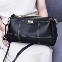 Nouveau Sac à Bandoulière en Cuir Grainé pour Femme 2026, Sac Croisé de Luxe avec Surpiqûres Contrastées, Minimaliste Toutes Saisons