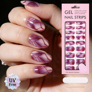 Bandes d'Ongles en Gel Auto-Adhésives Motif Écaille de Tortue Ambrée Automne, Faciles à Appliquer et à Retirer, Sans UV, Autocollants Wraps Gel Ongles - Product Image 1