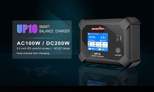 UltraPower UP10 智能平衡充电器 200W 两通道 FCP 功能 欧规插头 适用于无人机/汽车/遥控玩具 各类锂离子电池 - Product Image 4