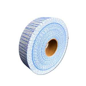Ruban respirant en fibre de verre E-Glass <span class=keywords><strong>Fibafuse</strong></span> pour cloisons sèches, service de découpe, sans alcali, 90 GSM, pour une application facile, joints de cloisons sèches, réparation des fissures murales - Product Image 2