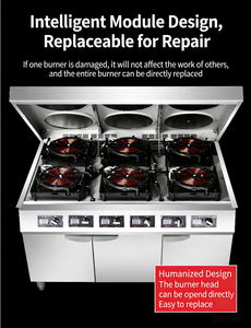Cocina de Inducción de Acero Inoxidable de Alta Potencia para Cocina y Restaurante, de Grado Comercial, Ahorro de Energía - Product Image 2