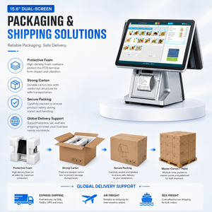 Sistema POS de Doble Pantalla de 15.6 Pulgadas, Android 14 RK3576 8GB 128GB, Caja Registradora Táctil con Impresora para Restaurante/Tienda - Product Image 6