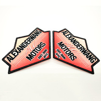 Patchs thermocollants personnalisés en TPU floqué pour le football, impression par transfert thermique, 3D, vente en gros