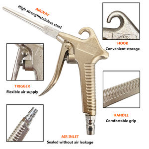 Pistolet à air comprimé en métal pour souffler la poussière, outil de réparation automobile, pistolet à air haute pression - Product Image 5