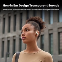 Audífonos Inalámbricos de Gancho para la Oreja 2024 Abiertos Tipo Earhook para Deportes TWS Auriculares de Conducción Ósea Bluetooth 5.4 Audífonos