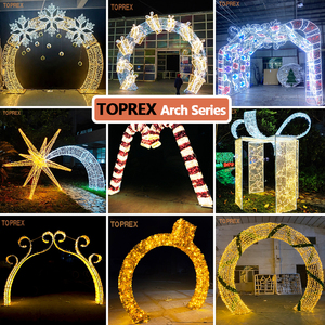 Arche géante en forme de cœur 3D avec motif lumineux LED, étanche IP65 pour l'extérieur, pour la cérémonie de la fête des mères, l'entrée, la décoration d'événements romantiques - Product Image 3