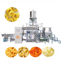 Machine extrudeuse de snacks de maïs à double vis, système de production de snacks soufflés, fournisseur pour céréales de petit-déjeuner, snacks nutritifs