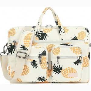 Échantillon gratuit Sac à main pour ordinateur portable en cuir véritable imperméable personnalisé pour femmes Valise avec pochette pour un transport facile - Product Image 2