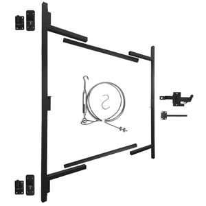 Adjust-A-Gate Venta al por mayor Heavy Duty Fence Adjust-A-Gate <span class=keywords><strong>Bisagra</strong></span> de puerta exterior negra - Product Image 2