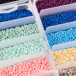 Cuentas de semilla de 2 mm, paquete mixto multicolor para la fabricación de joyas, accesorios para pulseras y collares, kit de cuentas teñidas con esmalte. - Product Image 3