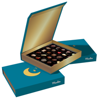 Boîte rigide de luxe pour musulmans Eid Mubarak Ramada Boîtes d'emballage vides pour biscuits au chocolat Baklava Dates Boîtes cadeaux pour le Ramadan