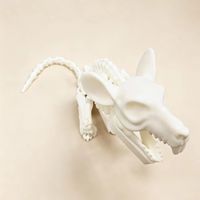 Jouet de rat squelette articulé imprimé en 3D, figurine animale à articulations mobiles, impression FDM personnalisée, cadeau
