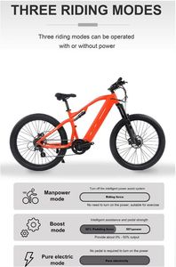 Đắt nhất E xe đạp 28 inch Chất lượng cao điện MTB Ebike 48V giữa ổ đĩa động cơ 120km Xe đạp điện - Product Image 2