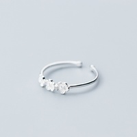 Bagues ajustables tendance pour femmes, bijoux en argent sterling 925, bague de fiançailles en or rose, bagues à fleurs