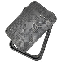 Couvercle de regard rectangulaire étanche C/O 600x900mm EN124 B125 en composite SMC pour chambre d'inspection