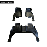 Tapis de voiture TPE inodores à prix direct usine, tapis intérieurs auto sur mesure 5D TPE, ensemble complet de tapis de voiture pour D-MAX 2014-2015