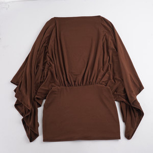 Robe courte asymétrique évasée sans manches style Wasteland Grunge Y2K moulante taille naturelle unie écologique pour femme - Product Image 6