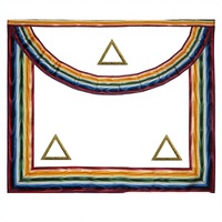 Tablier de membre de la Royal Ark Mariner brodé sur mesure de haute qualité (tissu en toile) – Nouveaux tabliers de régalia maçonniques britanniques