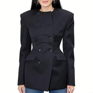Robe surdimensionnée à double boutonnage pour femme - Manteau de bureau formel à manches longues - Mode - Product Image 5