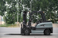 Chariot élévateur électrique à faible entretien avec capacité de 3,5T, hauteur de levage de 6m, options personnalisables, neuf