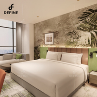 Solution tout-en-un pour la construction rapide, mobilier d'hôtel préfabriqué sur mesure, ensemble de chambre à coucher moderne modulaire, maison préfabriquée en béton