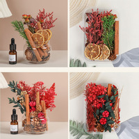 Diffuseur d'arômes intérieur sans flamme en bois de cannelle, écologique, aromatique, fait main, pour pot-pourri de fleurs séchées et ornements DIY