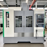 Centre d'usinage vertical CNC VMC855 3 axes, machine de fraisage robuste pour la découpe de métaux, idéal pour la fabrication de moules, directement de l'usine