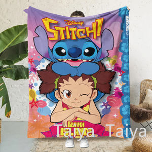 Venta Directa <span class=keywords><strong>de</strong></span> Fábrica, Nueva <span class=keywords><strong>Manta</strong></span> <span class=keywords><strong>de</strong></span> Viaje <span class=keywords><strong>de</strong></span> Microfibra Súper Suave con Estampado <span class=keywords><strong>de</strong></span> <span class=keywords><strong>Stitch</strong></span> <span class=keywords><strong>y</strong></span> <span class=keywords><strong>Lilo</strong></span>, <span class=keywords><strong>Manta</strong></span> para Niños - Product Image 4