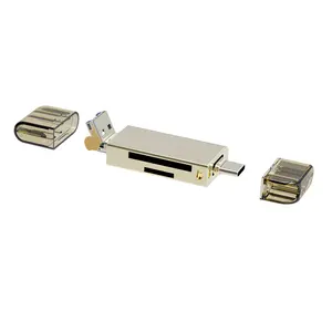 2023 ABS 3 in 1 tragbarer Mini-Pocket-USB zu SD TF-Kartenleser