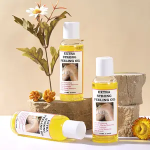 Óleo de descascamento extra, venda quente de óleo de peeling amarelo, joelheiras, clareamento da pele, remoção, pele morta, esfoliante, anti manchas escuras