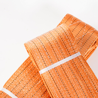 "Custom Heavy Duty Double Ply 100% Poliéster 1-12 Ton Flat Webbing Sling Belt Correas de elevación de carga"