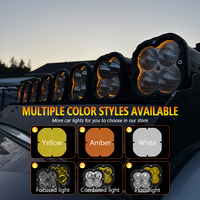 Feux tout-terrain halo ambre de 5 pouces, pods LED haute puissance pour Ford F150 Bronco Tacoma