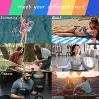 High Quality Super Absorbent Quick Drying Sand Free Printed Logo Pastel Nomadix Microfiber Towels Custom Stripe Beach Towel
