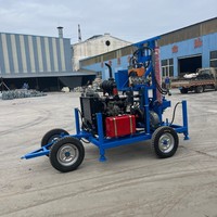 Foreuse portable CE ISO haute efficacité pour puits d'eau 150m 200m, petite machine de forage de puits d'eau, vente directe usine