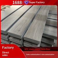 Maßgefertigter SPC Rigid Core Vinylboden mit Klicksystem, Wasserfest und Feuchtigkeitsbeständig, Holzmaserung-Designs für das Gesamte Haus