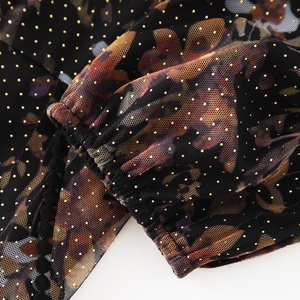 Mô Hình Quần Áo Làm Cho Nhà Thiết Kế Thời Trang Sang Trọng Căng Xù Hoa In Sheer Đôi Lớp Lưới Organza Ăn Mặc Phụ Nữ - Product Image 5