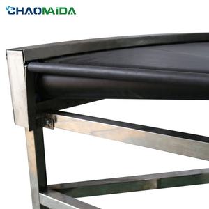 PVC bantlı konveyör kavisli taşıma makinesi ayarlanabilir hız seçimi konveyör - Product Image 5