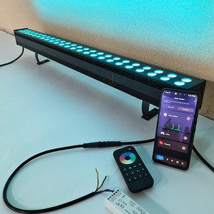 Luces LED de Pared Impermeables Tipo Cascada con 24 Píxeles DMX512 y Control de Música Externo para Efectos de Flujo de Agua YY-XQ7073 - Product Image 2