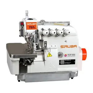 Siruba 757L Direct Drive Cinco Thread Overlock Máquina De Costura Industrial