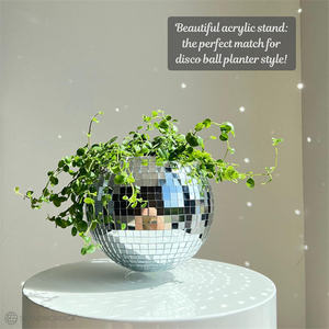 <span class=keywords><strong>Maceta</strong></span> Moderna Creativa Estilo Europeo con Espejo Reflectante, Superficie de Espejo, Ecológica, Duradera, de Plástico y Vidrio, para Interiores, Hogar y Jardín - Product Image 2