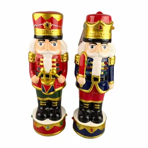 Christmas Decoration Ceramic <strong>Life</strong> <strong>Size</strong> <strong>Nutcracker</strong> Custom 6ft <strong>Nutcracker</strong> Soldier Statues with LED Light Modern Style Custom Logo - Product Image 1
