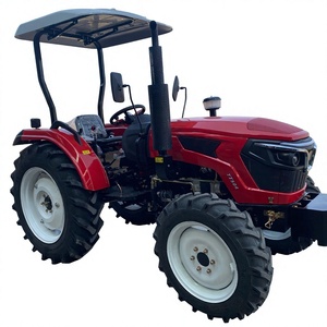 Tractor rojo 4x4 con transmisión por engranajes para uso agrícola, alto nivel de seguridad - Product Image 1