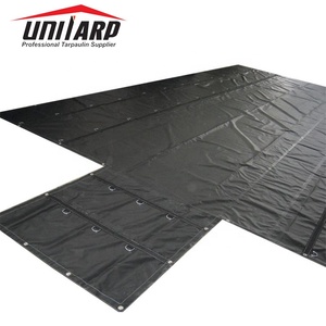 24ftx27ft 8ft Heavy Duty Drop Trailer Tarps 18oz/14oz Flatbed Truck Lumber Tarps avec D Rings - Product Image 3