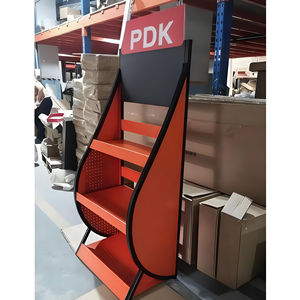 Vente en gros de présentoirs en métal à 3 niveaux Support de sol pour affichage de batterie de voiture ou d'huile moteur - Product Image 3