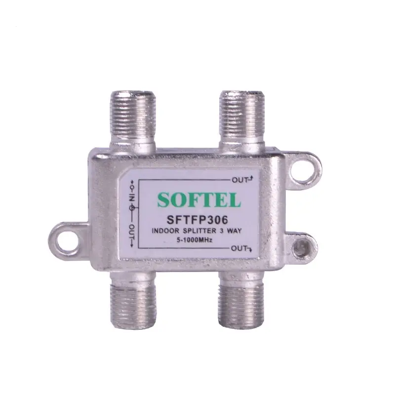 Softel Mini Cáp tín hiệu truyền hình 5-1000MHz trong nhà sử dụng 3 cách CATV Splitter