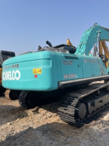 รถขุดญี่ปุ่นแท้ Kobelco SK350 SK350LC มือสอง ขนาด 35 ตัน รถขุดตีนตะขาบมือสองพร้อมขาย พร้อมหัวเจาะ - Product Image 3