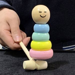 Toysrunner 2020 Nuevo títere de madera para empujar, mágico y divertido, no se puede golpear, hombre irrompible, magia callejera, incluye instrucciones para magos - Product Image 5