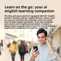 Écouteurs de traduction en temps réel Time Space Pot M3 avec annulation intelligente du bruit pour appels et traducteur simultané