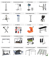 Tour de scène en aluminium F34, support totem portable pour DJ, club, mariage, concert, événement